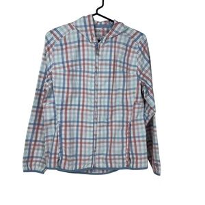 Coolibar Sun Protective Hooded Jacket Womens XS UPF 50+ Full Zip Mesh Windbreake